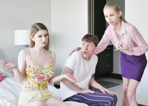 Mẹ kế bắt con mèo nhỏ riêng của người chồng quan hệ với cậu con trai